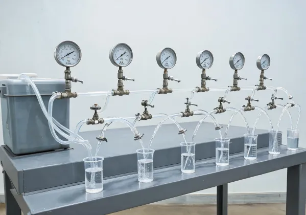 Illustrative flow measurement setup
