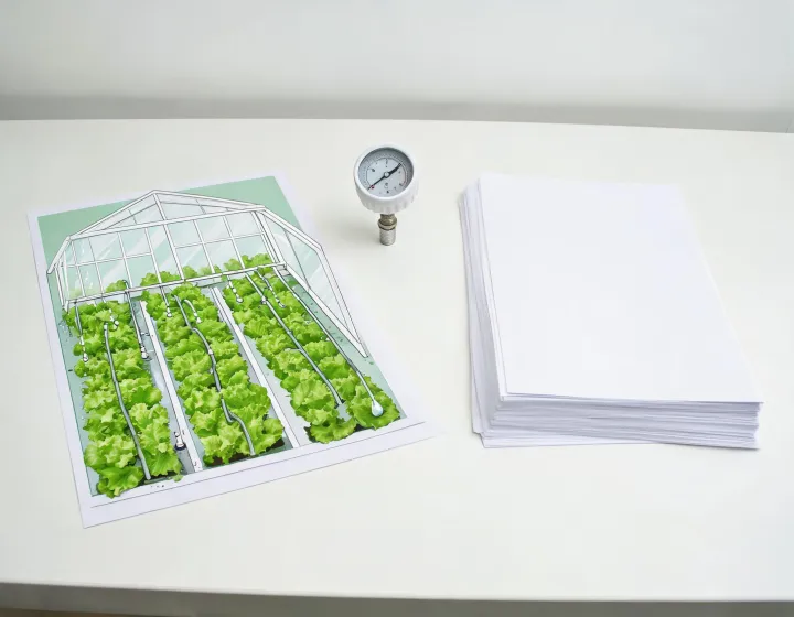 Illustration of an irrigation requirement passing from grower to supplier